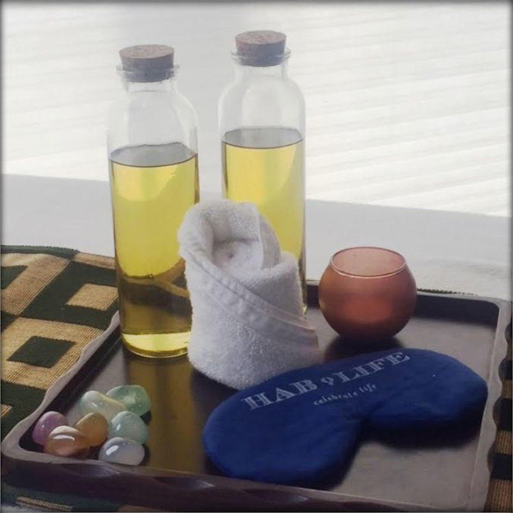 preblended massage oils at spa in hablis