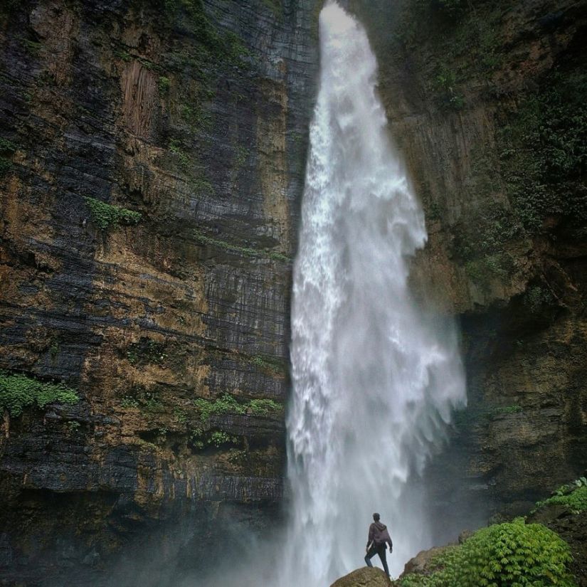 a waterfall