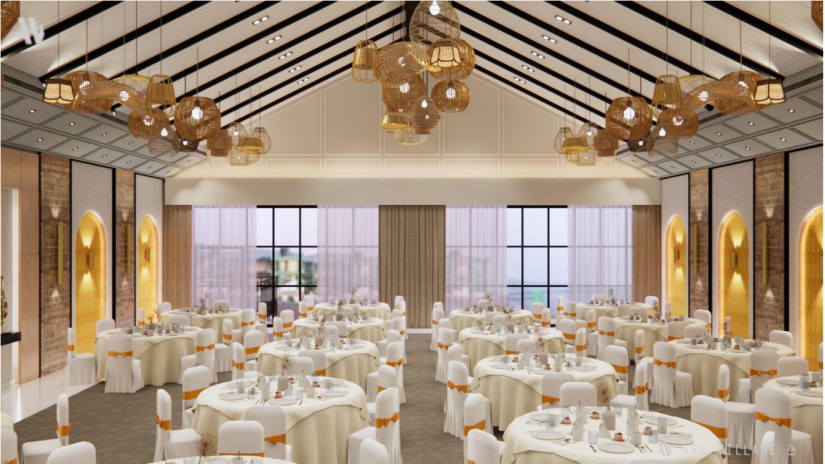 banquet hall - Polo Orchid Resort, Cherrapunji