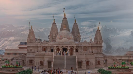 white stone temple