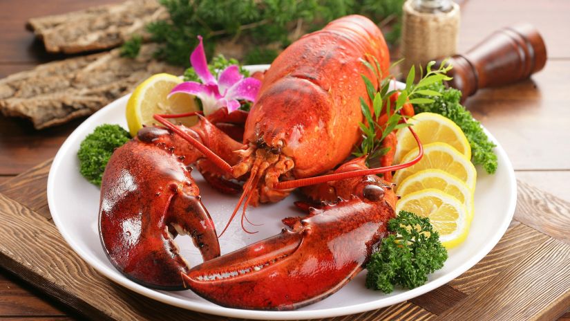 Lobster preparations at our Swaraj Dweep Island restaurant