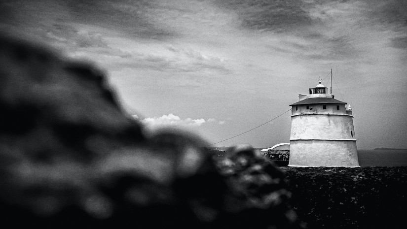 clouds over a lighhouse