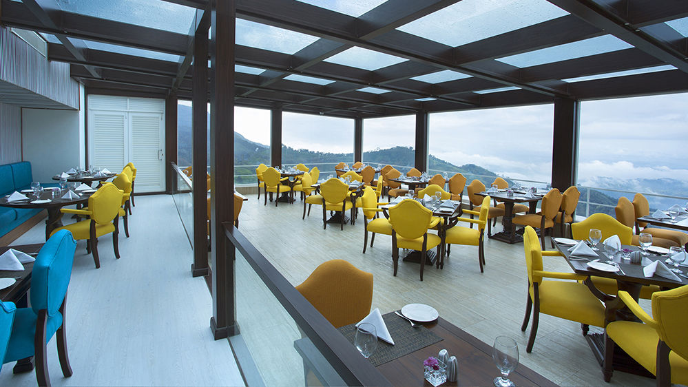 Rooftop setting of Speciality Restaurant at Fragrant Nature Munnar