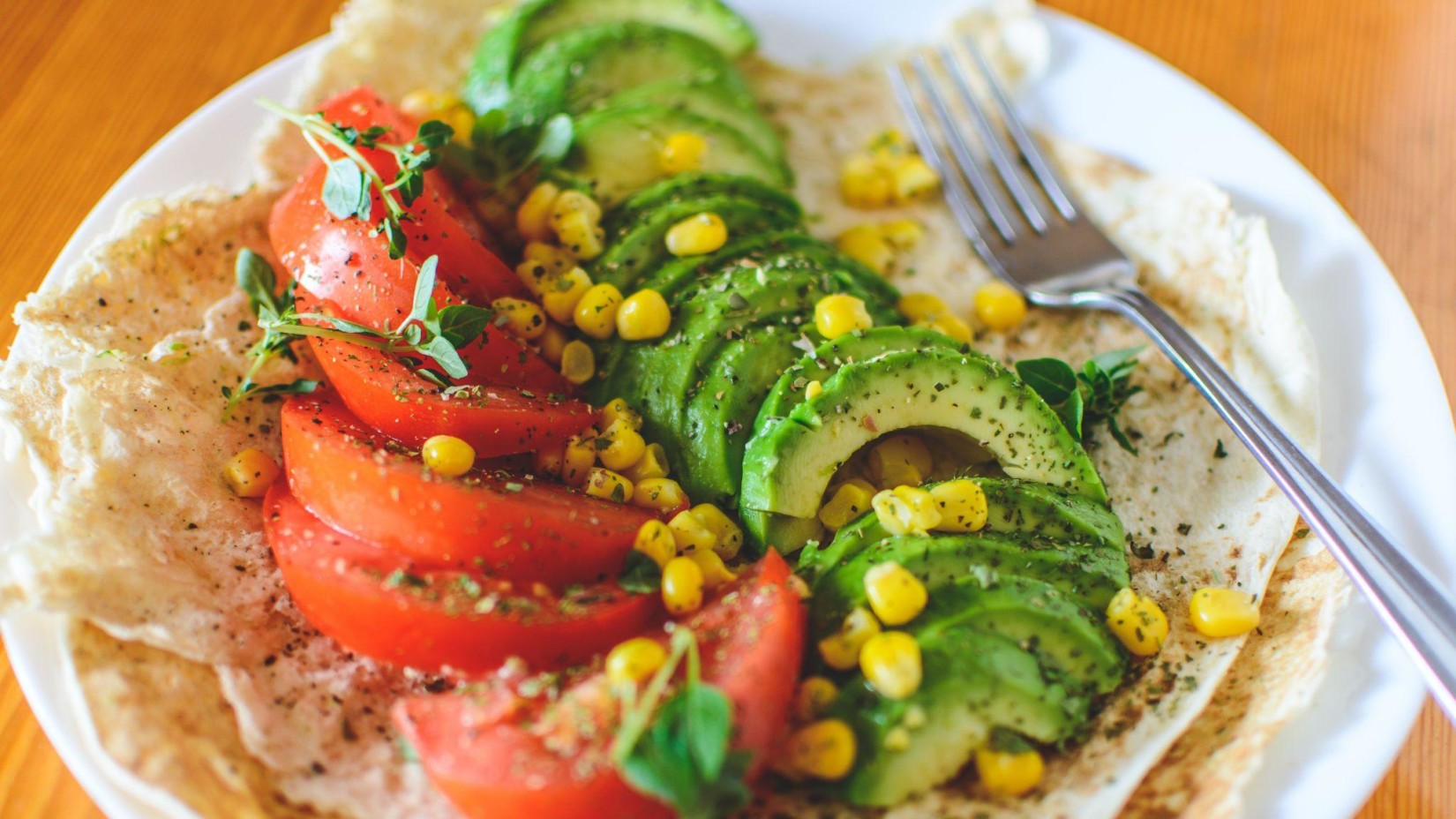 healthy food in a plate