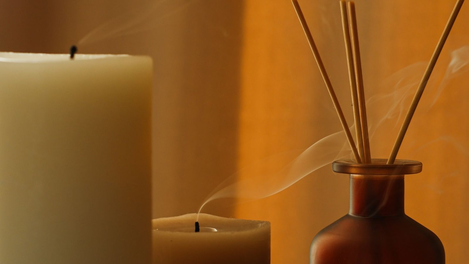 Equipment for aroma therapy including candles incense sticks etc