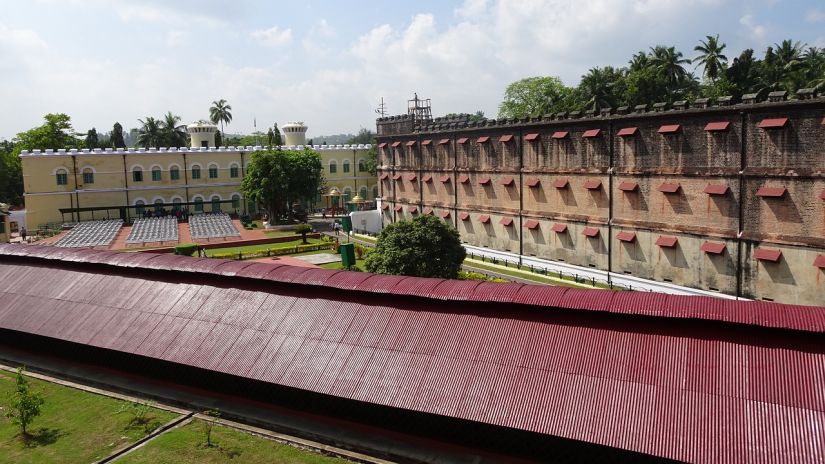 view of cellular jail in andaman