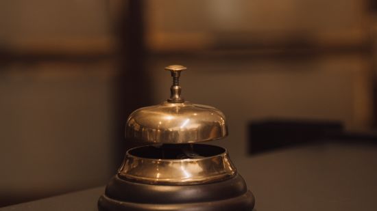 bell on a reception desk