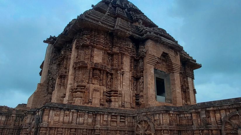 The ancient architecture of Konark Sun Temple looks majestic as the sky darkens above - Puri to Konark Road Trip