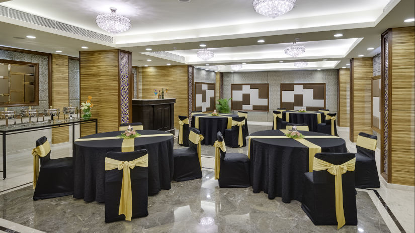 banquet hall setup at Regency 1 - Kenilworth Hotel, Kolkata