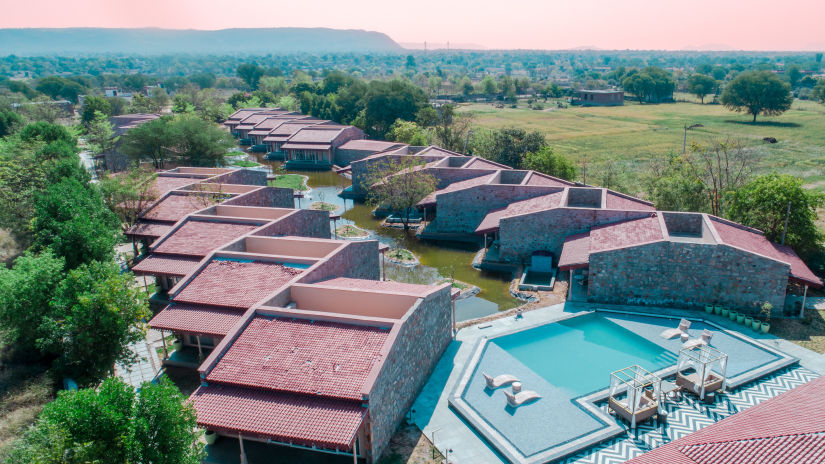 Property aerial shot, Brij Bageecha, Jaipur