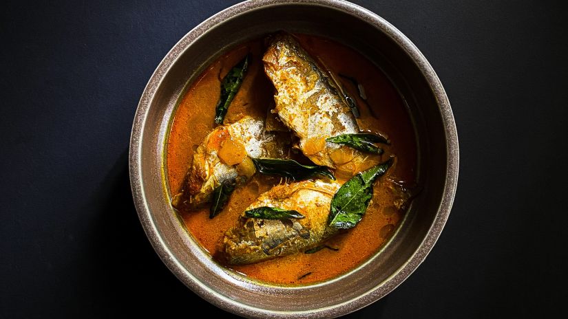 Fish curry in a bowl - New Year in Goa