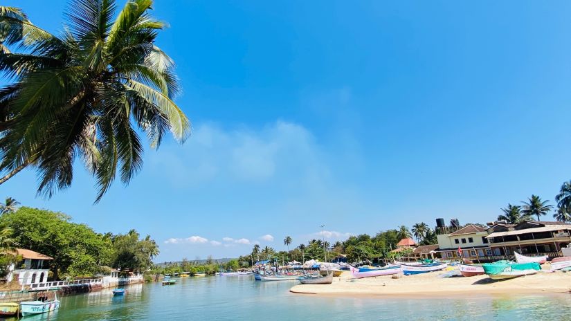 View of Calangute Beach, also known for being one of the longest beaches in Goa