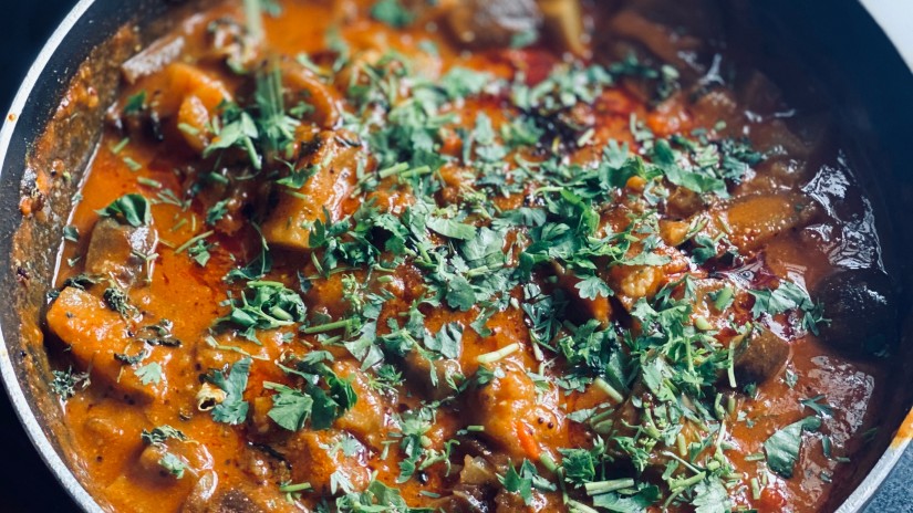 A steaming plate of famous food in Gujarat 