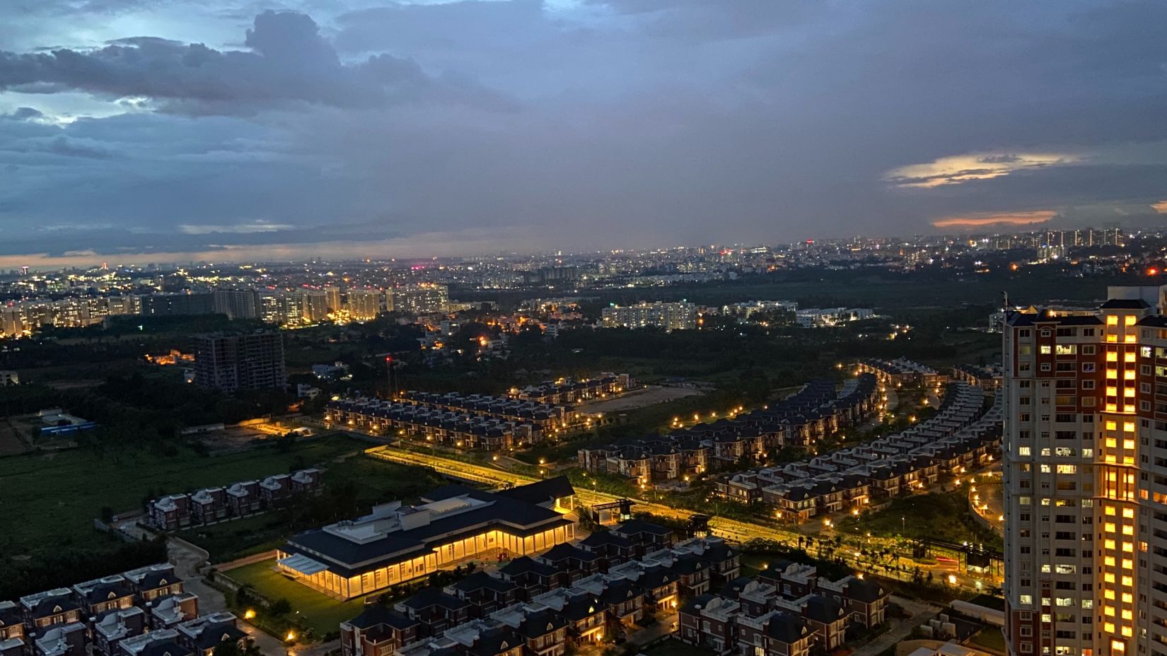 evening lights in bengaluru