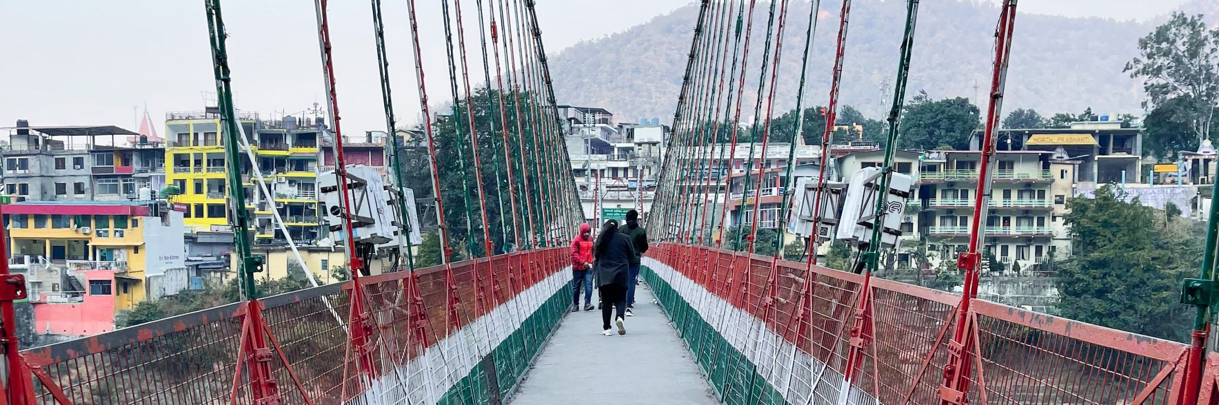 The Lakshman Jhula Bridge @ Lamrin Boutique Cottages, Rishikesh