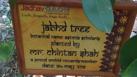 Plant donation board at Fort JadhavGADH 32