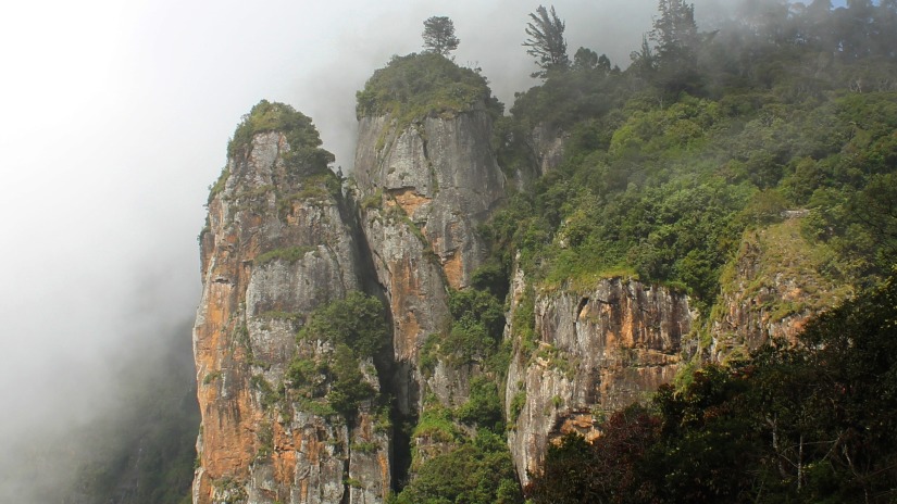 Pillar Rocks on a foggy day