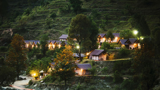 Yamunotri, Gangotri, Kedarnath & Badrinath uttarakhand Barkot campsite view