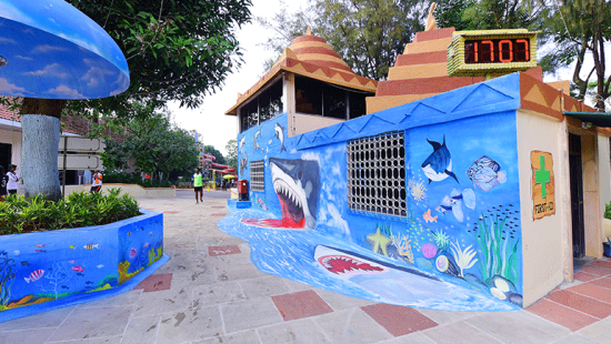 Water Kingdom - the FIRST AID stall at our water park