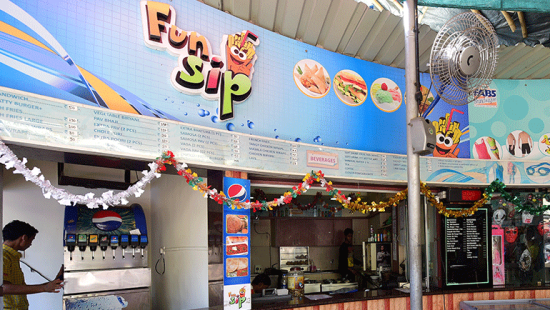 Water Kingdom - the Fun Ship stall at our water park