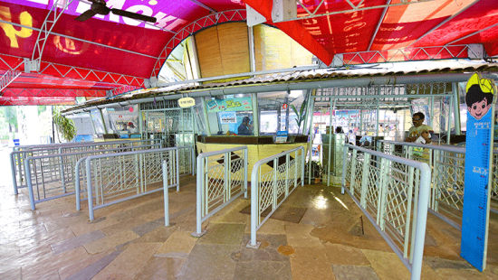 Water Kingdom - ticketing counter at our water park