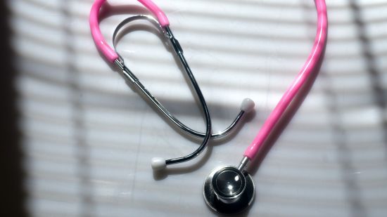 pink colour stethoscope
