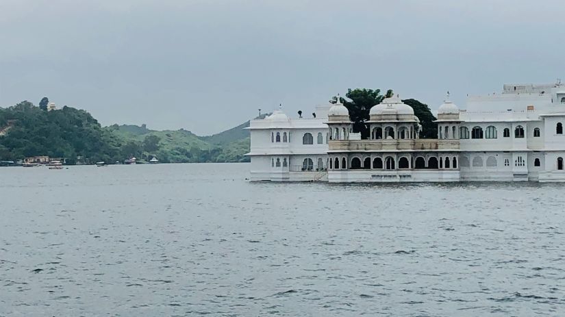 Side view of Taj Lake Palace - Udaipur