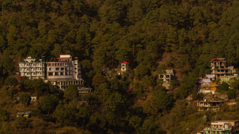 A scenic landscape in India - rosetum Kasauli