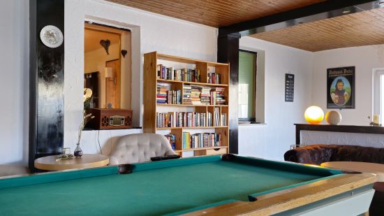 Play Room Pool Table at Hotel Löwen By Mastiff