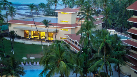 coconut palms surrounding The Retreat Hotel and Convention Centre Madh Island Mumbai