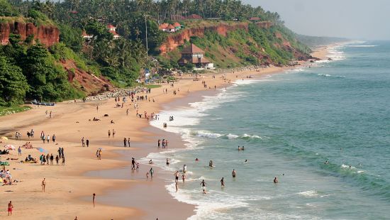 Varkala cliff beach 1