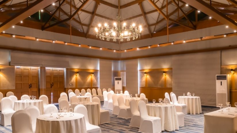 villa arossim - interior of our conference hall in south goa at heritage village resort and spa