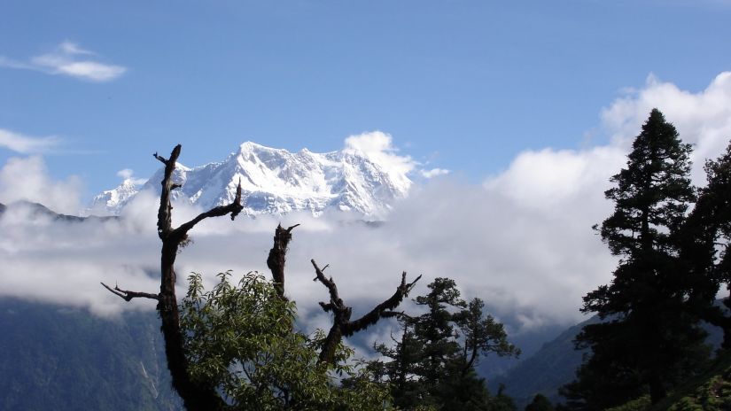 View of Himalaya near Aloha On the Ganges Rishikesh Resort and Hotel Rishikesh