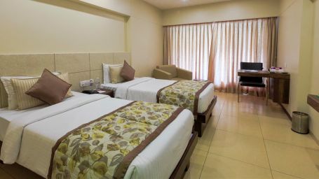 Business hotel in Ankleshwar 2C rooms in Ankleshwar 2C  Restaurants in Ankleshwar 2C Seminar halls in Gujarat 2C Wedding venues in Ankleshwar 2C GujaratDouble Classic Twin bed-1