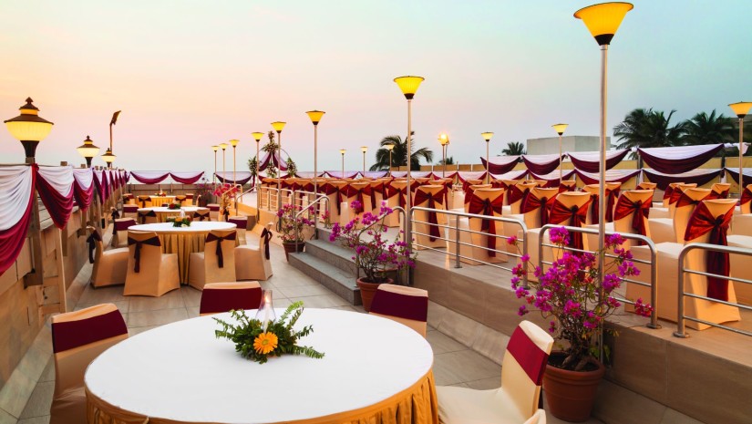 Rooftop banquet Hall at Hotel Ramada Plaza Palm Grove 4134