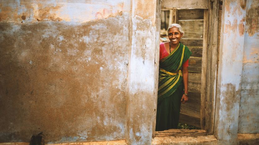 lady in a beautiful saree