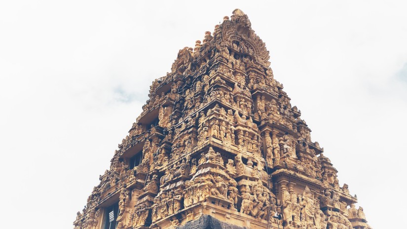 A ancient temple in belur with amazing architechture