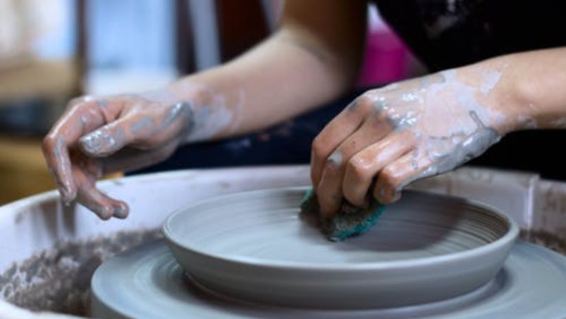 pottery class at Niraamaya