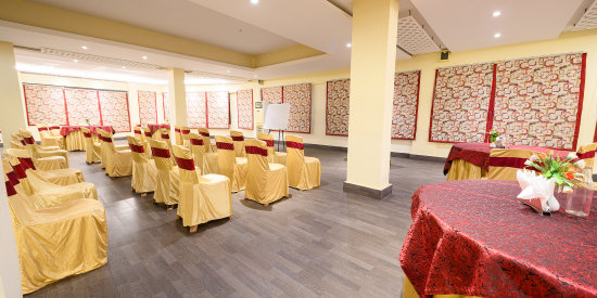 alt-text Conference room with seating arrangements at Silver Sand Sentinel, Port Blair