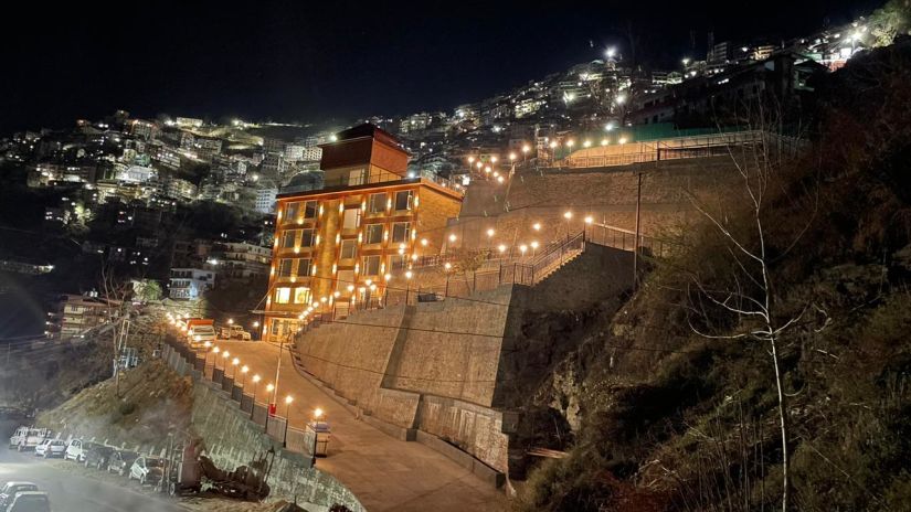 Exterior of the Orchid hotel in the night - The Orchid Hotel Shimla