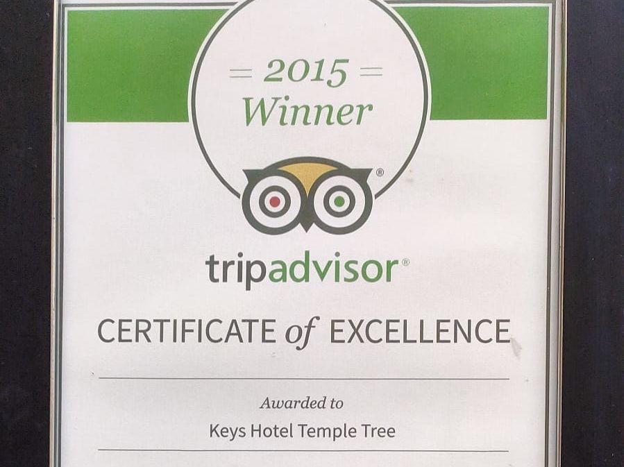 2015 Award - 2 Tripadvisor Certificate of Excellence