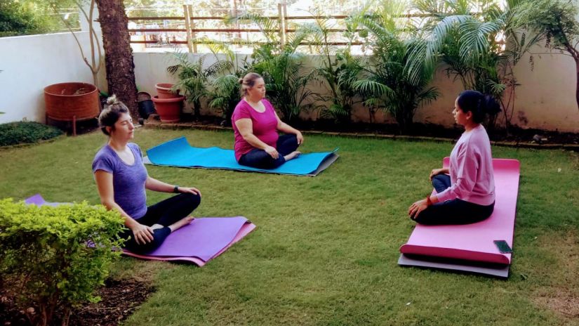 yoga classes @ Lamrin Boutique Cottages, Rishikesh