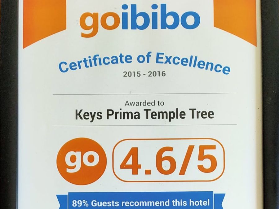 2015 Award - 4 Goibibo Certificate of Excellence