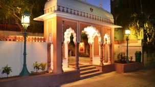 Entrance gate to Suryaa Villa Jaipur