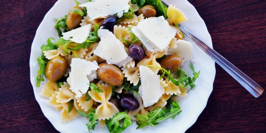 pasta served on a plate