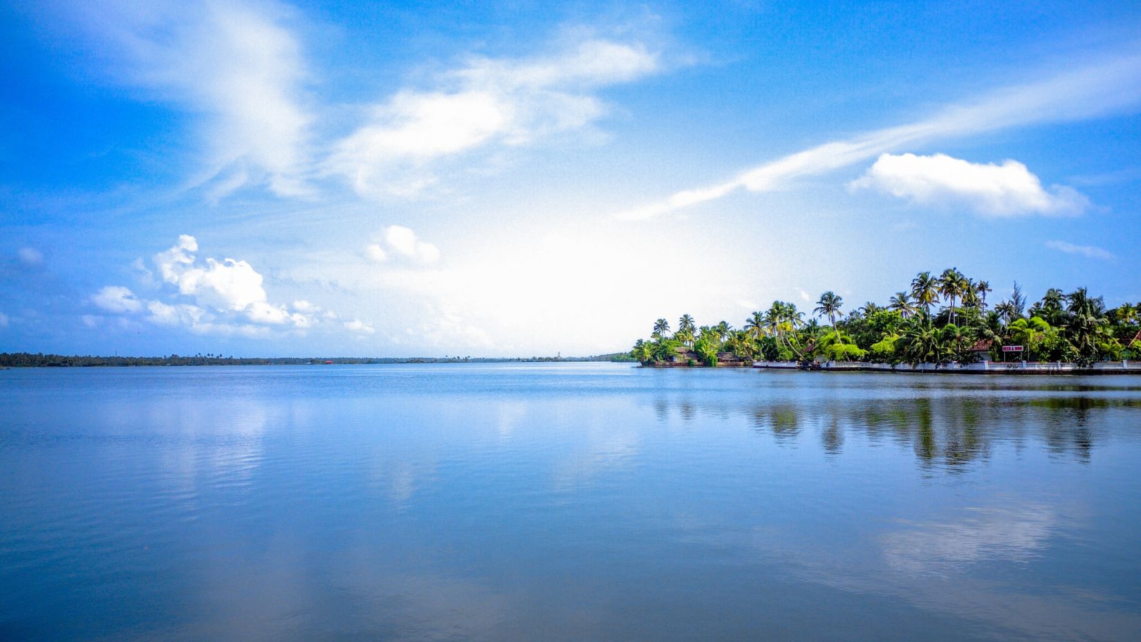 An island on a sunny day