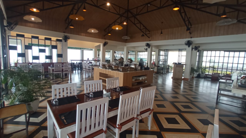 seating area at one of the restaurants in Cherrapunji