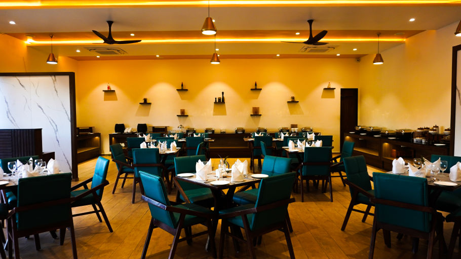well lit sitting area in restaurant at Jagira Ananta Elite 4