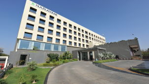 facade view of Narayani Heights hotels, hotels near ahmedabad airport