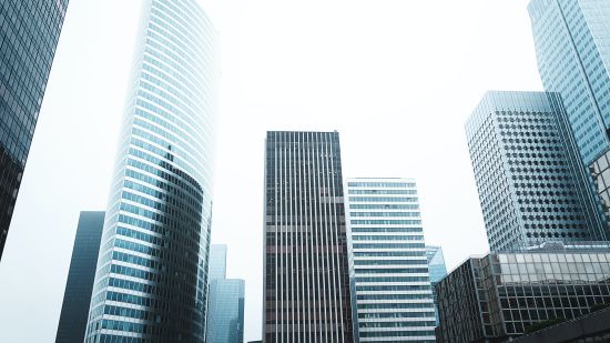 lower angle view of corporate buildings captured during the day